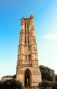 The Saint-Jacques Gothic Tower , Paris, France. Royalty Free Stock Photo