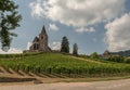 Saint-Jacques-le-Majeur church in Hunawihr, Alsace, France Royalty Free Stock Photo