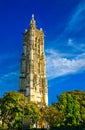 Saint Jacques Tower in Paris, France Royalty Free Stock Photo