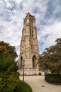 Saint-Jacques Tower is a Flamboyant Gothic tower. Paris, France Royalty Free Stock Photo