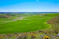 Saint James way from Atapuerca cross to Burgos Royalty Free Stock Photo