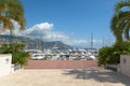 The harbor of the peninsula of Saint-Jean-Cap-Ferrat on the Cote d `Azur in