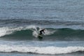 Surfer enjoying a surf session in the Atlantic Royalty Free Stock Photo