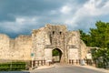 Saint Jean Gate in the medieval city walls of Provins, France Royalty Free Stock Photo