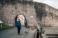 Saint Jean Pied de Port is the traditional starting point for the Camino de Santiago, France, UNESCO - dec, 2021