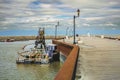 Saint-Jean-Port-Joli marina is located on the south shore of the Saint Lawrence River Royalty Free Stock Photo