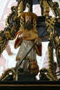 Saint Jerome, statue on the pulpit in the Church of Saint Catherine of Alexandria in Zagreb