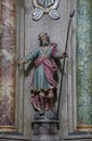 Saint Joachim, statue on the altar of the Immaculate Conception in the Franciscan Church of St. Peter in Cernik, Croatia