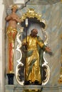 Saint Joachim, statue on high altar in church of the Assumption of the Virgin Mary in Brezovica, Croatia