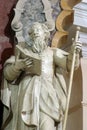Saint Joachim statue on the main altar in the Franciscan church of St. Francis Xavier in Zagreb