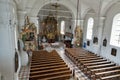 Saint John the Baptist church interior in Haus, Styria, Austria.