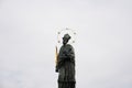 Saint John of Nepomuk statue Charles Bridge, Prague Royalty Free Stock Photo