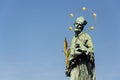 Saint John of Nepomuk statue, Charles Bridge, Prague, Czech Republic Royalty Free Stock Photo