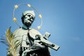 Saint John of Nepomuk statue, Charles Bridge, Prague, Czech Republic Royalty Free Stock Photo