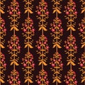 Saint John`s wort flowers seamless pattern