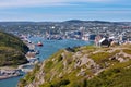 Saint Johns downtown harbour Signal Hill NL Canada