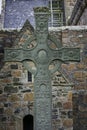 Vertical Shot of Saint Johns High Cross at Iona Abbey