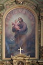 Saint Joseph holding child Jesus Royalty Free Stock Photo