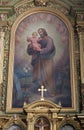 Saint Joseph holding child Jesus Royalty Free Stock Photo