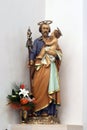 Saint Joseph holding child Jesus Royalty Free Stock Photo