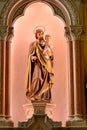 Saint Joseph Joseph with little Jesus stone statue Royalty Free Stock Photo