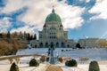 Saint Joseph Oratory with snow - Montreal, Quebec, Canada Royalty Free Stock Photo