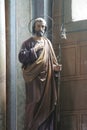 St Joseph, statue on the altar of St Isidore in St Elijah church in Lipnik, Croatia