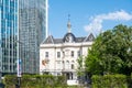 Saint Josse, Brussels Business District, Belgium - The town hall and the Madou office building