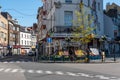 Saint- Josse, Brussels Capital Region - Belgium - The chaussee de Louvain and the Saint Josse multi cultural square