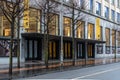 Saint-Josse, Brussels Capital Region, Belgium: Facade, entrancer and sign of the Flemish Parliament building