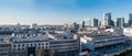 Saint Josse, Brussels Capital Region, Belgium - High angle view over Little Manhattan, de financial and business district with a Royalty Free Stock Photo