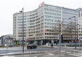 Saint-Josse, Brussels Capital Region, Belgium : Madou square with the building of the Vlaams Belang right wing