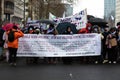 Saint-Josse, Brussels Capital Region, Belgium - Protesters for woman rights against violence and gender equality