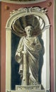 Saint Jude the Apostle, fresco in the church of St Peter in Ivanic Grad, Croatia Royalty Free Stock Photo