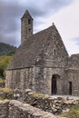 Saint Kevin church in Glendalough Royalty Free Stock Photo