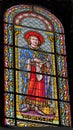 Saint King Louis Stained Glass Nimes Cathedral Gard France