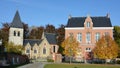 Saint Lambertus church and vicarage of the village Gestel, part of Berlaar, Belgium