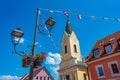 Saint Lawrence church in Brezice village in Slovenia Royalty Free Stock Photo