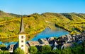 Saint Lawrence Church at the Moselle Bow - Bremm, Germany Royalty Free Stock Photo