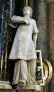 Saint Lawrence of Rome statue on the main altar in the St John the Baptist church in Zagreb, Croatia Royalty Free Stock Photo