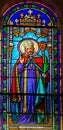 Saint Lazarus - Stained Glass in Antibes Church Royalty Free Stock Photo