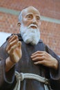 Saint Leopold Mandic, statue in the St. Leopold Mandic Church in Dubrava, Zagreb, Croatia Royalty Free Stock Photo