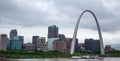 Saint Louis arch, Missouri, USA, cloudy spring day Royalty Free Stock Photo