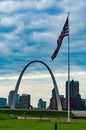 Saint  Louis Arch with skyline, Missouri, USA Royalty Free Stock Photo