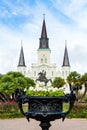 Saint Louis Cathedral as Viewed From Jackson Square Royalty Free Stock Photo