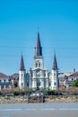 Saint Louis Cathedral, New Orleans on a sunny day, Louisiana Royalty Free Stock Photo