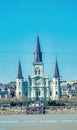 Saint Louis Cathedral, New Orleans on a sunny day, Louisiana Royalty Free Stock Photo