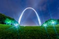 Saint louis gateway arch and downtown skyline Royalty Free Stock Photo