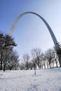 Saint Louis Gateway Arch Winter