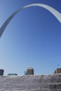 Saint Louis Gateway Arch Winter Royalty Free Stock Photo